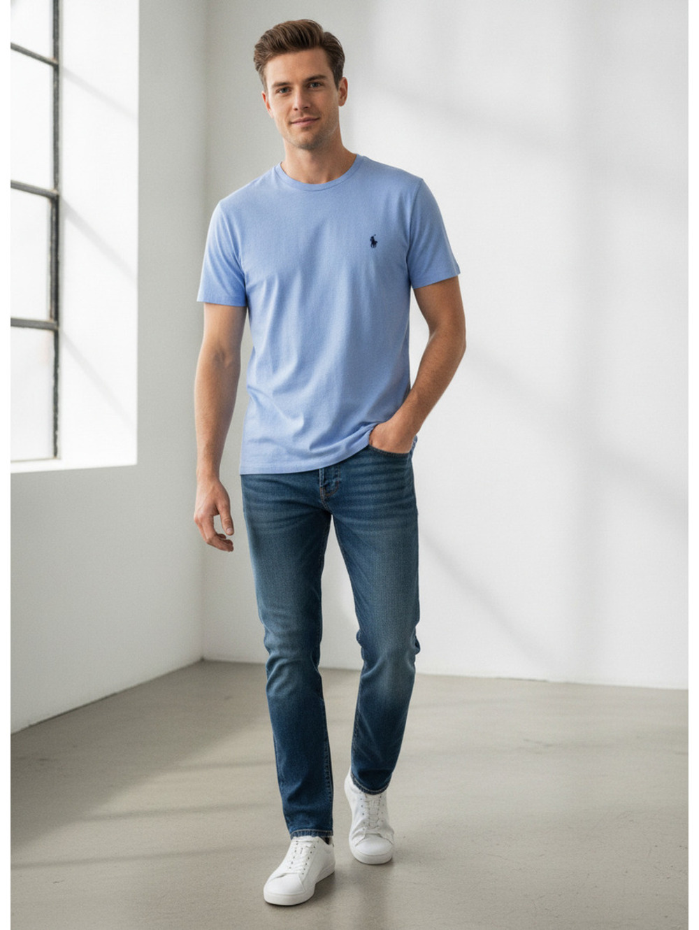 Polo Ralph Lauren Light Blue Crewneck T Shirt